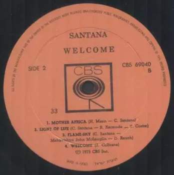 Santana: Welcome