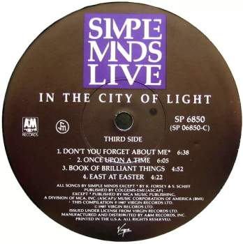 Simple Minds: Live In The City Of Light