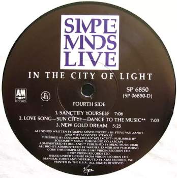 Simple Minds: Live In The City Of Light