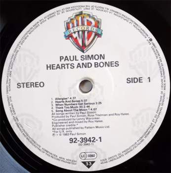 Paul Simon: Hearts And Bones