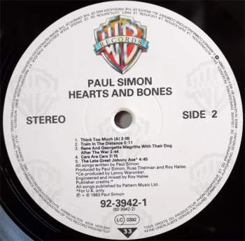 Paul Simon: Hearts And Bones