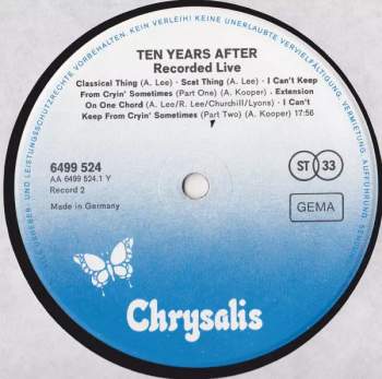 Ten Years After: Recorded Live