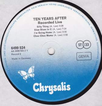 Ten Years After: Recorded Live