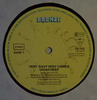 Uriah Heep: ...Very 'Eavy Very 'Umble...