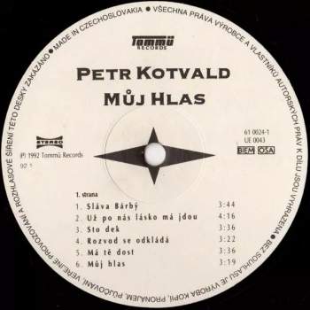 Petr Kotvald: Můj Hlas