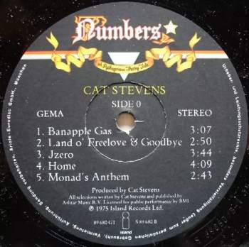 Cat Stevens: Numbers (A Pythagorean Theory Tale)