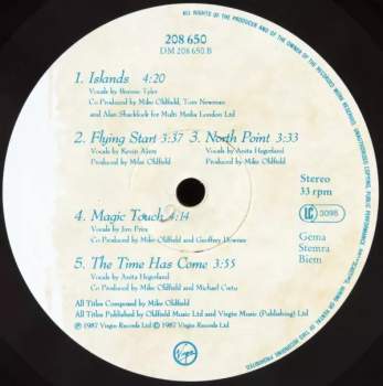 Mike Oldfield: Islands