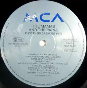 The Mamas & The Papas: 16 Of Their Greatest Hits