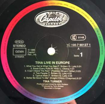 Tina Turner: Tina Live In Europe