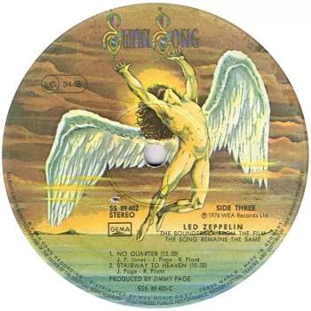 Led Zeppelin: The Soundtrack From The Film The Song Remains The Same