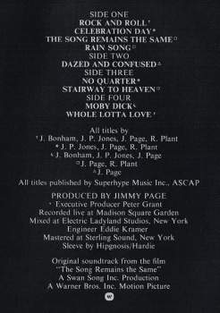 Led Zeppelin: The Soundtrack From The Film The Song Remains The Same