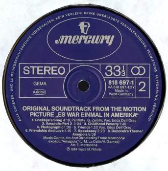 Ennio Morricone: Es War Einmal In Amerika (Original Motion Picture Soundtrack)