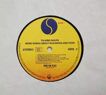 Talking Heads: More Songs About Buildings And Food