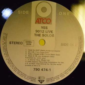 Yes: 9012Live • The Solos
