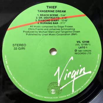Tangerine Dream: Thief
