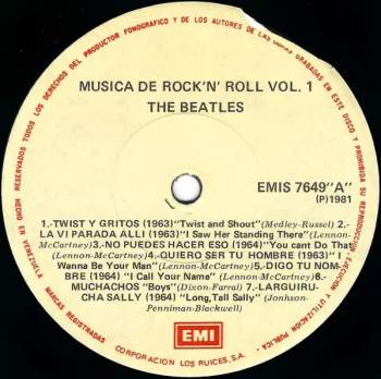 The Beatles: Rock 'n' Roll Music Volume 1 = Musica De Rock 'n' Roll Vol. 1