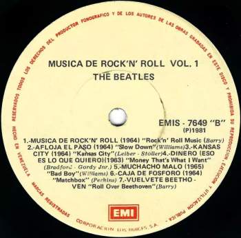 The Beatles: Rock 'n' Roll Music Volume 1 = Musica De Rock 'n' Roll Vol. 1