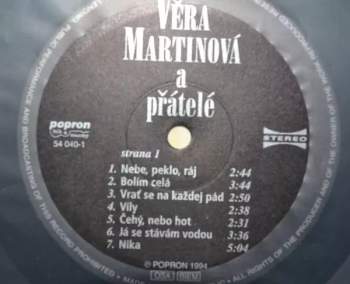 Věra Martinová: Věra Martinová A Přátelé