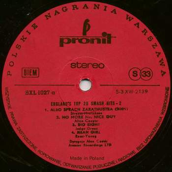 Alan Caddy: England's Top 20 Smash Hits - 2