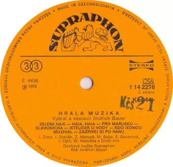 Dechová Hudba Supraphon: Hrála Muzika