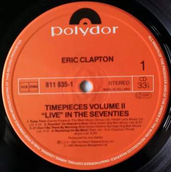 Eric Clapton: Timepieces Vol. II - 'Live' In The Seventies