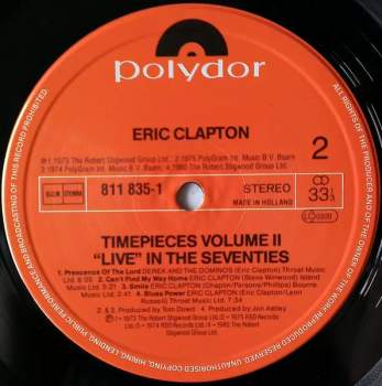 Eric Clapton: Timepieces Vol. II - 'Live' In The Seventies