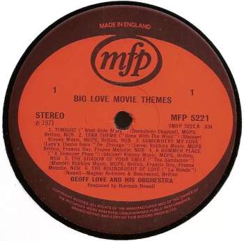 Geoff Love & His Orchestra: Big Love Movie Themes