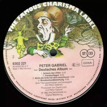 Peter Gabriel: Deutsches Album
