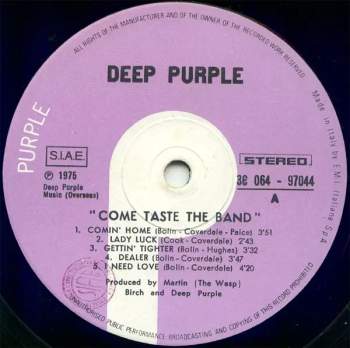 Deep Purple: Come Taste The Band