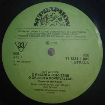 Jan Werich: O Rybáři A Jeho Ženě / O Orlech A Hovniválech / Rozum A Štěstí