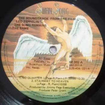 Led Zeppelin: The Soundtrack From The Film The Song Remains The Same
