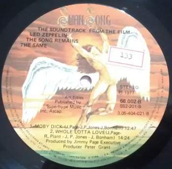 Led Zeppelin: The Soundtrack From The Film The Song Remains The Same