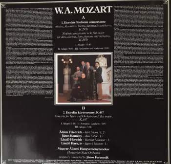 Wolfgang Amadeus Mozart: Sinfonia Concertante In E Flat Major, K 297b / Horn Concerto In E Flat Major, K 447