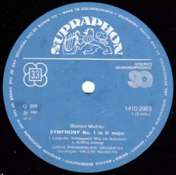 The Czech Philharmonic Orchestra: Symphony No. 1