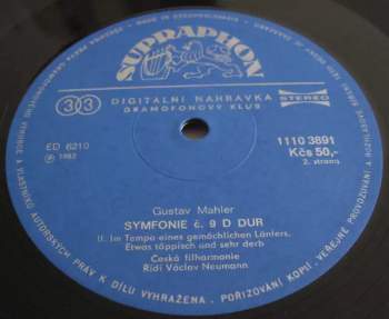 The Czech Philharmonic Orchestra: Symphony No. 9 (2xLP)