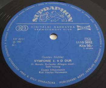 The Czech Philharmonic Orchestra: Symphony No. 9 (2xLP)