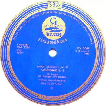 The Czech Philharmonic Orchestra: Symfonie Č-5