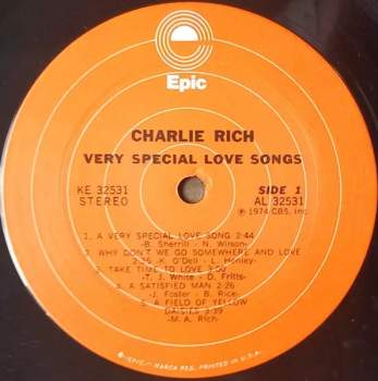 Charlie Rich: Very Special Love Songs