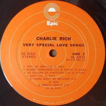 Charlie Rich: Very Special Love Songs