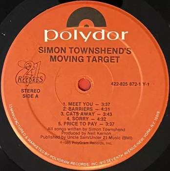 Simon Townshend's Moving Target: Simon Townshend's Moving Target