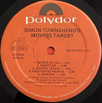 Simon Townshend's Moving Target: Simon Townshend's Moving Target
