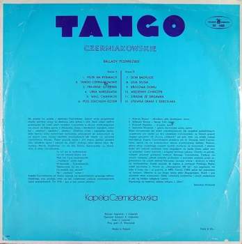 Kapela Czerniakowska: Tango Czerniakowskie (Ballady Podmiejskie)