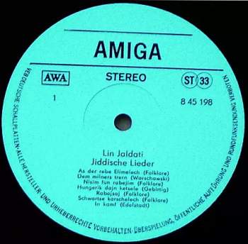 Lin Jaldati: Jiddische Lieder