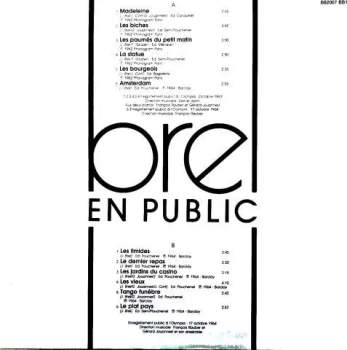 Jacques Brel: En Public
