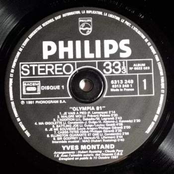 Yves Montand: Olympia "81"