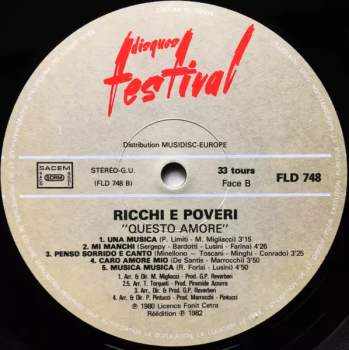 Ricchi E Poveri: Questo Amore