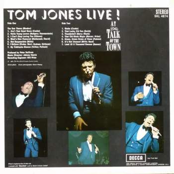 Tom Jones: Tom Jones Live! At The Talk Of The Town