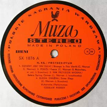 Czesław Niemen: Postscriptum