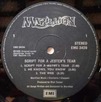 Marillion: Script For A Jester's Tear