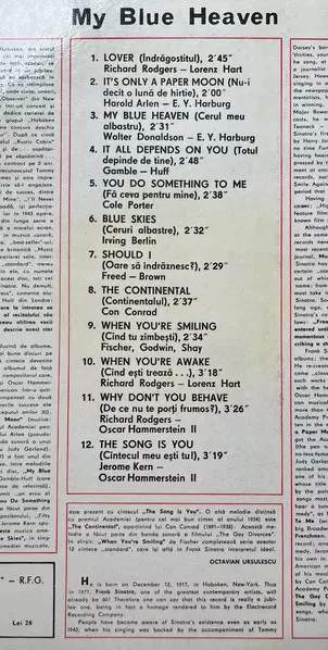 Frank Sinatra: My Blue Heaven